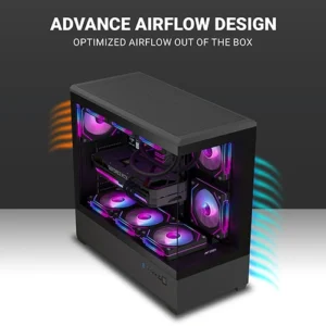 Ant Esports Crystal X6 Lite ARGB E-ATX Mid Tower Case - Image 5